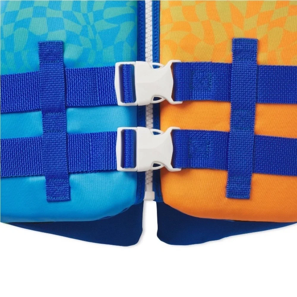 Speedo Youth Life Jacket Vest Weight (Youth 50-90lbs) - Checkered